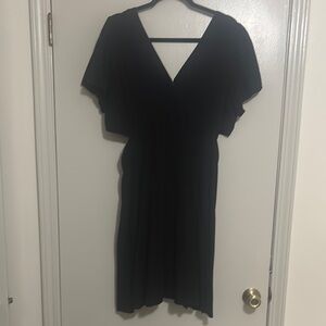 Black V-Neck Dress